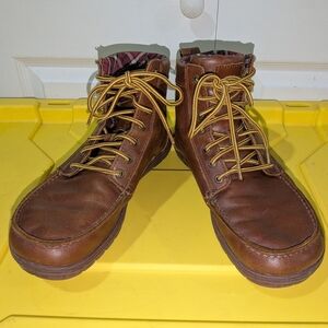 Lems Boulder Boots Brown Russet Leather EU 44 US Men's 10.5 US Women's 12